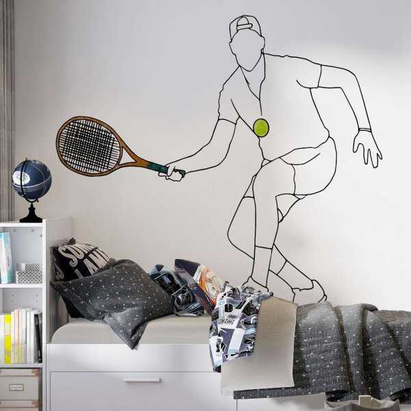 tenis player tapeta chłopięca