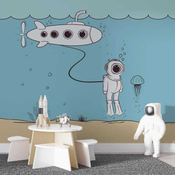 underwater space tapeta