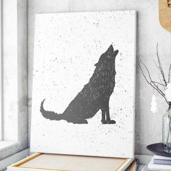 Modny obraz na płótnie - Scandi Wolf Modny obraz na płótnie - Scandi Wolf