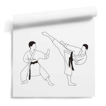 tapeta na ścianę martial arts