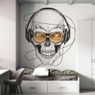 music skull tapeta z czaszką