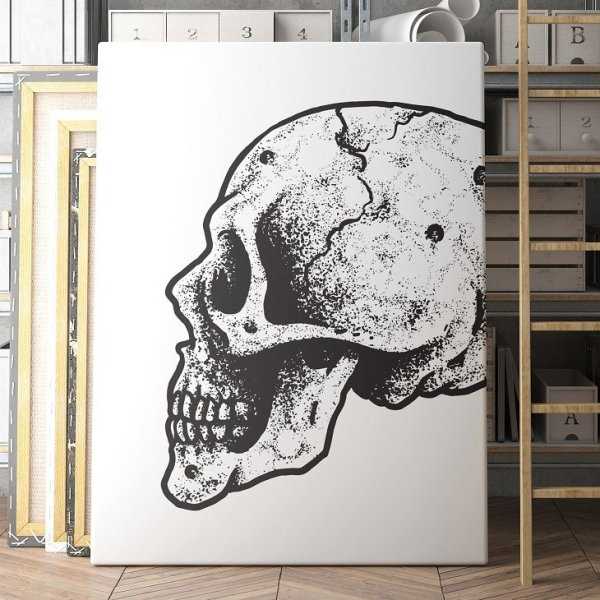 Modny obraz na płótnie - Skull Art