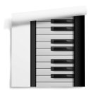 pianino tapeta piano keyboard