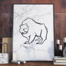 Plakat w ramie - Scandi Polar Bear Plakat w ramie - Scandi Polar Bear