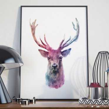 Plakat w ramie - Art Deer
