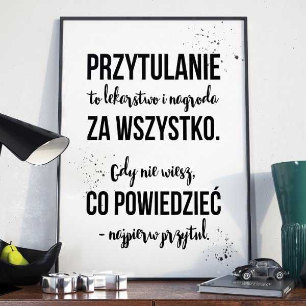 Plakat w ramie - Przytulanie Plakat w ramie - Przytulanie