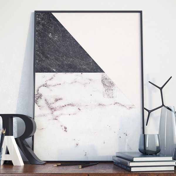 Plakat w ramie - Marble Art Plakat w ramie - Marble Art