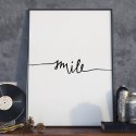 Plakat w ramie - Minimalist Smile