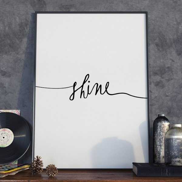 Plakat w ramie - Minimalist Shine Plakat w ramie - Minimalist Shine