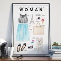 Plakat w ramie - I feel like a woman