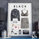 Plakat w ramie - Definitely Black Plakat w ramie - Definitely Black