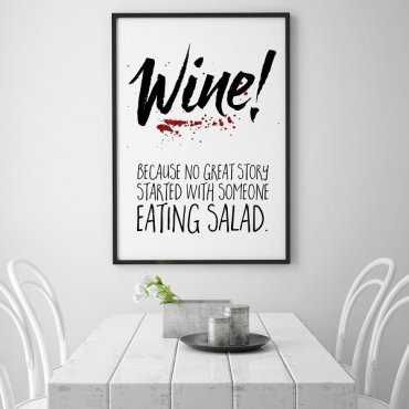 WINE! - Plakat typograficzny
