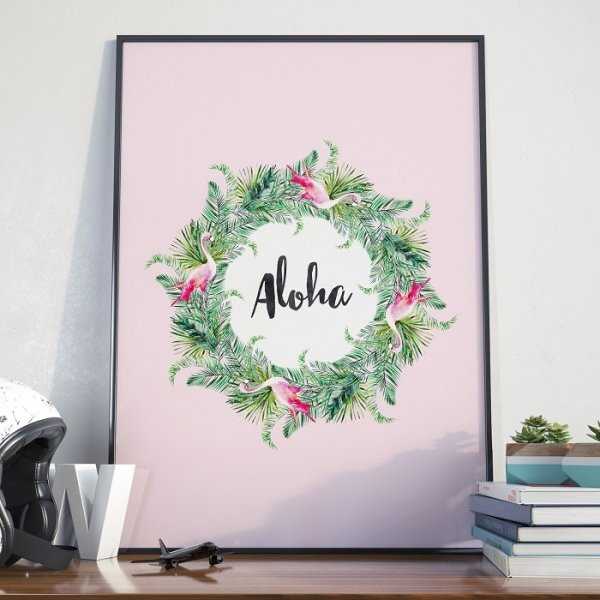 Plakat w ramie - Aloha Plakat w ramie - Aloha