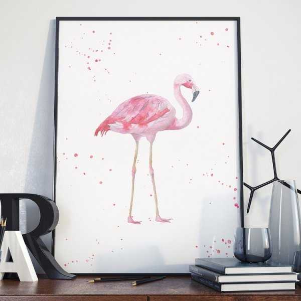 Plakat w ramie - Art Flamingo Plakat w ramie - Art Flamingo