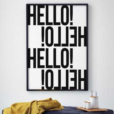 HELLO! - Plakat typograficzny