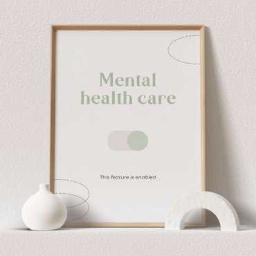 plakat mental health care