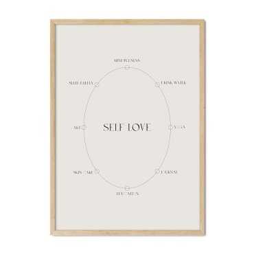 plakat self love circle