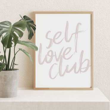 plakat self love club