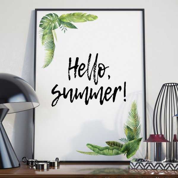 Plakat w ramie - Hello Summer