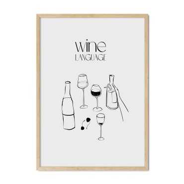 plakat wine language