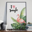 Plakat w ramie - I love Jungle