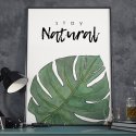 Plakat w ramie - Stay Natural