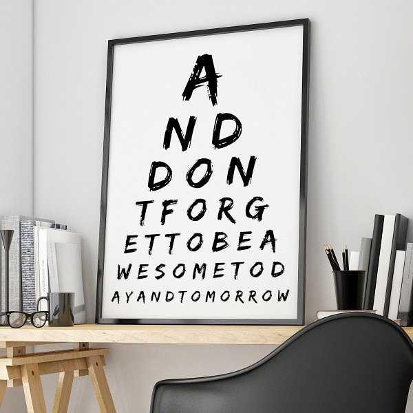 AND DON'T FORGET TO BE AWESOME - Plakat designerski