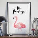 Plakat w ramie - Hi Flamingo
