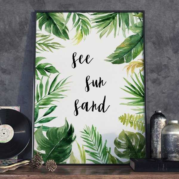 Plakat w ramie - See Sun Sand Plakat w ramie - See Sun Sand