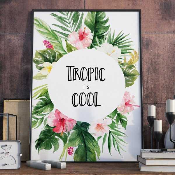 Plakat w ramie - Tropic is cool