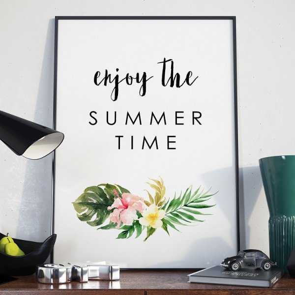 Plakat w ramie - Enjoy the summer time