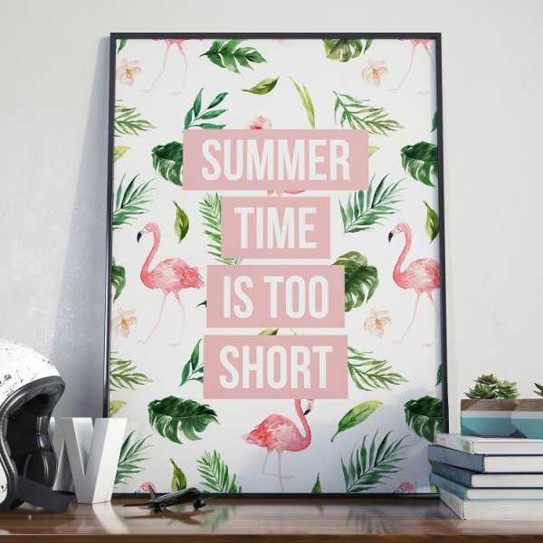 Plakat w ramie - Summer Time is too short