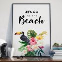 Plakat w ramie - Let's go to the beach