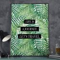 Plakat w ramie - Life is a Journey. Let's Travel.