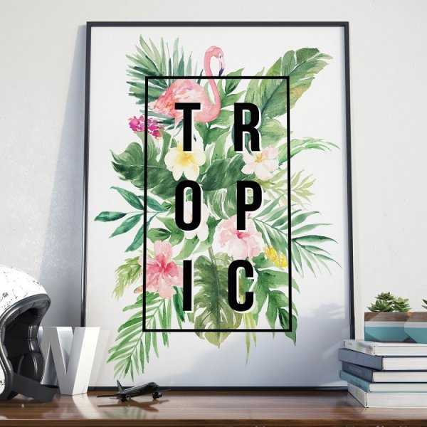 Plakat w ramie - Tropic. Plakat w ramie - Tropic.