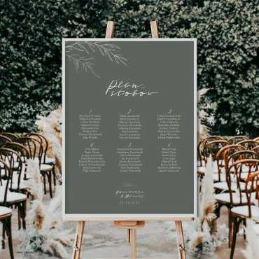 plan stołów weselnych w zielni