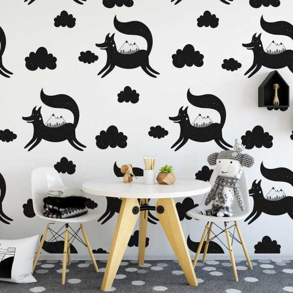 Tapeta dla dzieci - FOXY CLOUDS Tapeta dla dzieci - FOXY CLOUDS