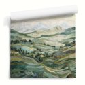 tapeta z krajobrazem collage tuscany