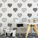 Tapeta dziecięca - PATCHWORK HEARTS Tapeta dziecięca - PATCHWORK HEARTS