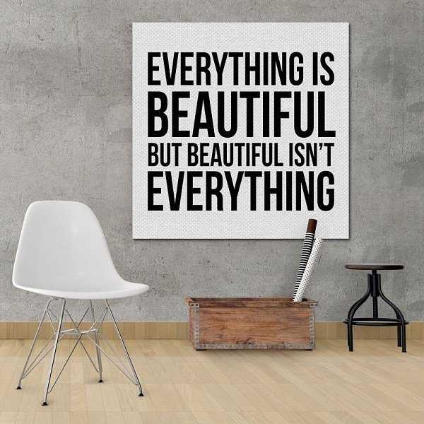 Everything & Beautiful - Obraz typograficzny