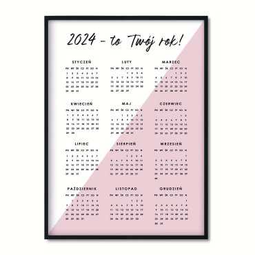 kalendarz 2024 pink