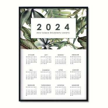 kalendarz 2024 green art