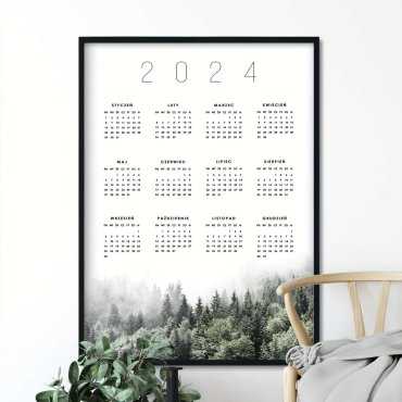 kalendarz forest 2024