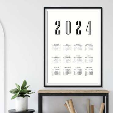 kalendarz retro 2024