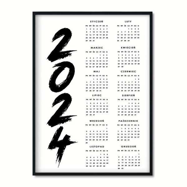 kalendarz grunge 2024