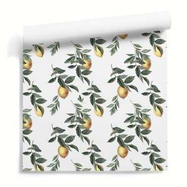 Tapeta na ścianę w cytryny CITRON ART