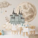 cloudy castle tapeta dziecięca