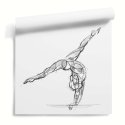 tapeta ścienna acrobat gymnast czarno-biała