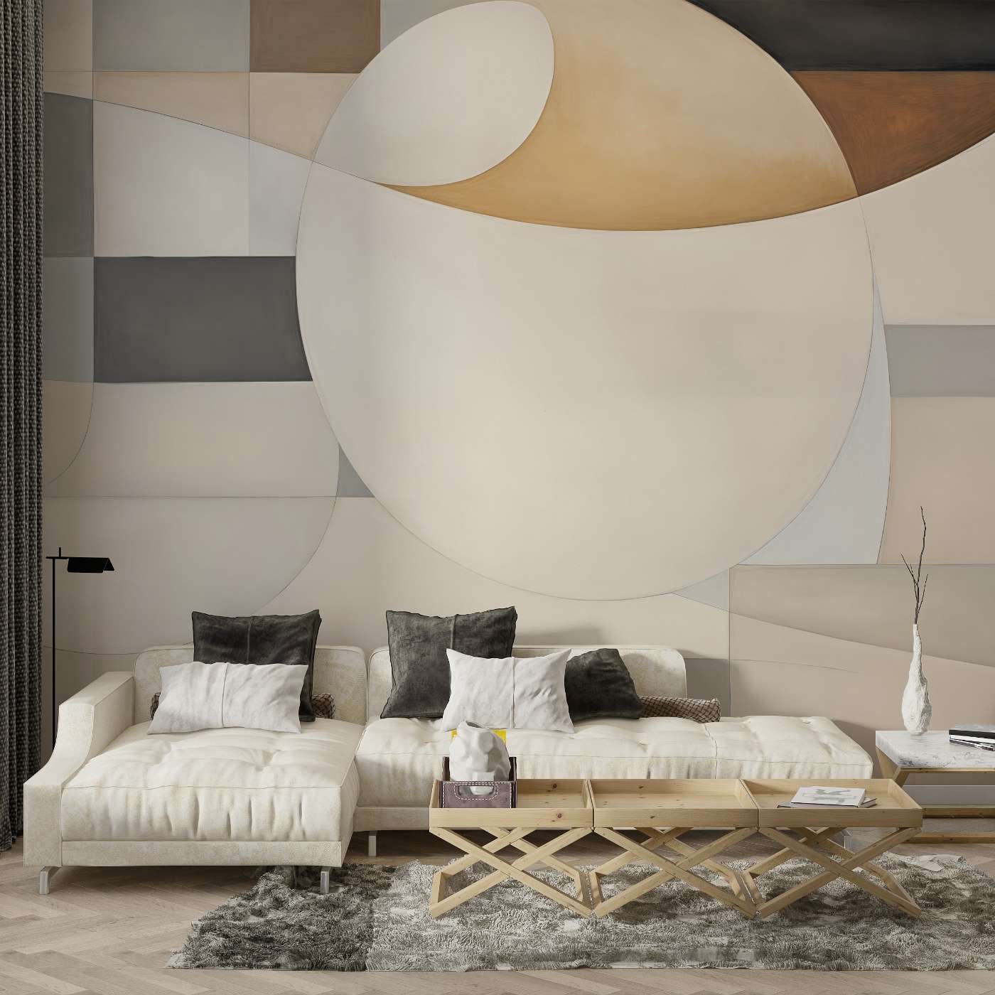 Tapeta na ścianę - eye of shapes