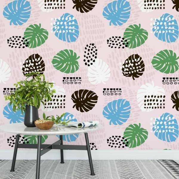 Tapeta na ścianę - Artistic Monstera Tapeta na ścianę - Artistic Monstera